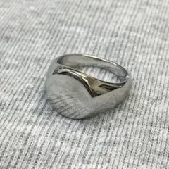 STAINLESS STEEL ハーフオーバルリングUS7号 鏡面silver - メルカリ