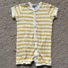 Petit Bateau 半袖ロンパース 6m