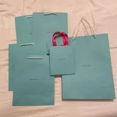 現行品　新品未使用ティファニー ショッピング紙袋60枚セット（20x25cm） 現行品 美品Tiffanyティファニー ミニショッパー紙袋 60枚セット