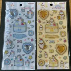 キラキラジュエルシール　コロコロクリリン　ふわふわにゃんこ