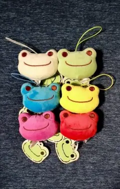 かえるのピクルスマスコット6点セット③未使用品 かえるのピクルス ソフビマスコット 全6種セット(長靴マスコット