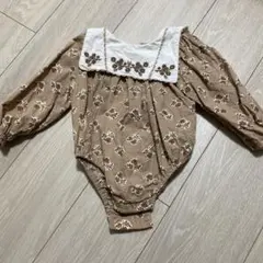 little cotton clothes 花柄　ロンパース 6-12M