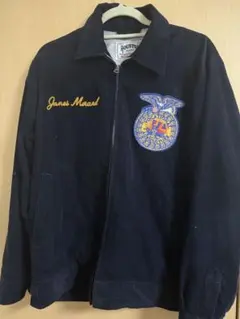 HOUSTON コーデュロイ EMBROIDERY ジャケット FFA 黒M