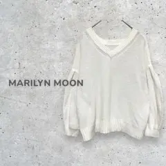 【マリリンムーン】ミドルゲージ コットン 綿 サマーニット ボリュームスリーブ