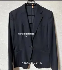 リクルートパンツスーツ　 レディース ブラック　LES MUES