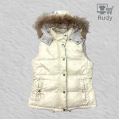 TOMMY HILFIGER 0 白 ダウンベスト リバーシブル