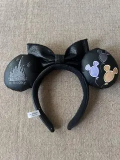 ディズニーバルーンカチューシャ ミニーブラック黒ハロウィン