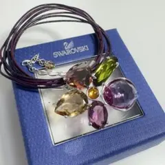 Swarovski スワロフスキー フラワー モチーフ チョーカー ネックレス