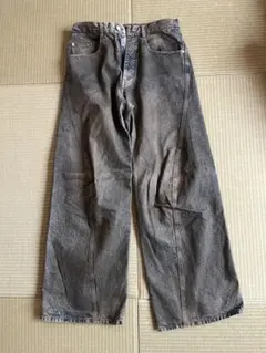 WYM×MUSINSA Twisted Curved Wide Denim
