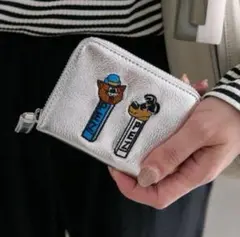 【PEZ×perche(ペルケ)×ear】コラボジャバラ折り財布 シルバー系のサムネイル
