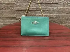 COACH コインケース/カードケース/キーケース（グリーン）