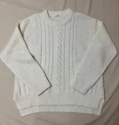 Honeys ハニーズ　CINEMA CLUB ケーブルニット　ニット　ホワイト