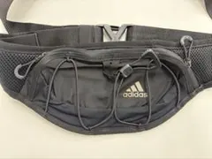 【adidas】ランニング用ウエストポーチ ブラック