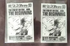 ヒロアカ原画展　入場特典　タブロイド風ステッカー　緑谷出久　爆豪勝己