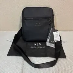 【未使用品】アルマーニエクスチェンジ A/Xロゴ ショルダーバッグ ブラックのサムネイル