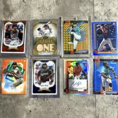 シリアル8枚セット50シリ等 MLB Topps レリック＆auto