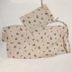 PUPPAPUPO 授乳ケープ 花柄 コットン
