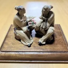 難あり 中国伝統美術工芸品 石湾陶器 八仙人 陶器豆人形 細密細工