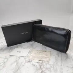 Paul Smith ポール　スミス　ブラック ラウンドファスナー　長財布