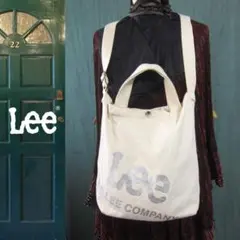 美品　Lee／リー★　キャンバスショルダーバッグ