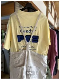 【PEZ】　サガラ刺繍ロゴTシャツ【ユニセックス】 Candy イエローのサムネイル