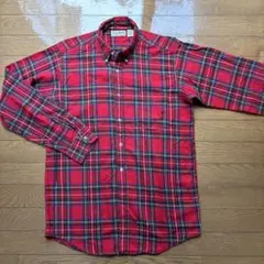 L.L.Bean 赤 チェック柄 長袖シャツ キッズ 5XL