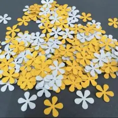 クラフトパンチ　金、銀お花　100枚