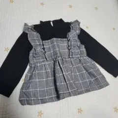 プティマイン　チェック　ドッキングチュニック