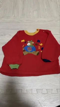 miki house 赤 トレーナー 90サイズ　ミキハウス