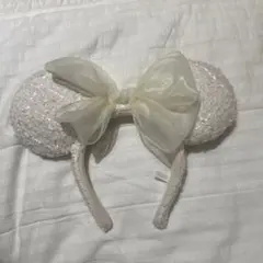 ミッキー　カチューシャ　ツイード