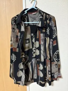 Milanese 幾何学模様 長袖シャツ M