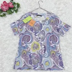 新品未使用【44】タグ付き　エトロ　ETRO イタリア製　ペイズリー柄　半袖