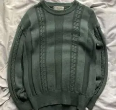 Y2K Courreges homme PARIS 3Dニット ダークグリーンのサムネイル