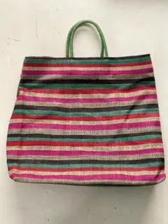 agnes b. アニエスベー　ラフィアトートバッグ