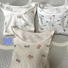 《おまとめ売り》キッズ　半袖肌着　90 車　恐竜　アニマル　1.2歳