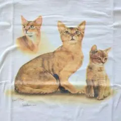 90s Robert J May CAT 猫 アビシニアン アート アニマル