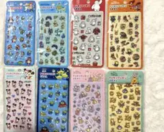 国内正規品 全8種類セット ディズニー ぷくぷくシール
