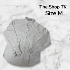 ザショップティーケー ボタンダウンシャツ 長袖 コットン ホワイト（M）