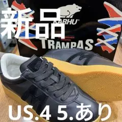 カルフ809036トランパス.黒レザー.US4 新品.定価¥19800
