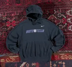 NIKE ナイキ カレッジロゴ プルオーバー パーカー ブラック M