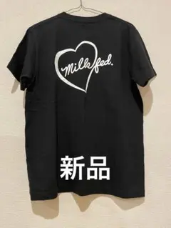 ★新品★MILKFED. ミルクフェド ハートロゴ Tシャツ ブラックのサムネイル
