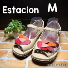 Estacion エスタシオン リーフモチーフサンダル M ストラップのサムネイル