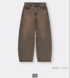 GU バレルレックパンツ ブラウン S