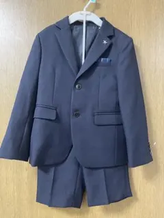 ダークネイビー ジャケットとショートパンツ セット　120cm