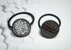 ハンドメイド ヘアゴム 2個セット