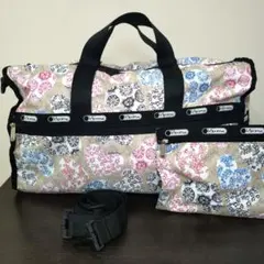 美品　LESPORTSAC レスポートサック　ボストンバッグ 2way 大容量