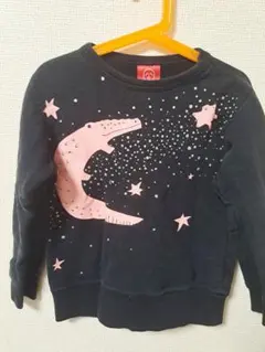 オジコ　OJICO トレーナー 8A 110 120長袖　お揃い　スウェット　黒