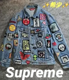 シュプリーム★18SS パッチデニムトラッカージャケット Gジャン 定価69120円 国内正規 Supreme 18SS Patches Denim Trucker