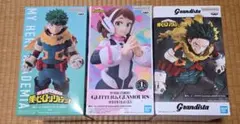 僕のヒーローアカデミア　緑谷出久✕2体　麗日お茶子フィギュア　3点セット