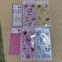 キラキラジュエルシール　タイルシール　キティ　サンリオ